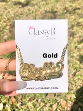 Load image into Gallery viewer, GUCCI LINK 3D NAMEPLATE NECKLACE
