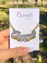 Load image into Gallery viewer, DOUBLE HEARTS CUSTOM NECKLACE