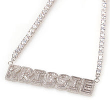 Load image into Gallery viewer, BUBBLE BAGUETTE NAMEPLATE