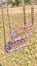 Load image into Gallery viewer, GLITTERED NAMEPLATE NECKLACE