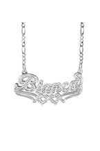 Load image into Gallery viewer, DOUBLE HEARTS CUSTOM NECKLACE