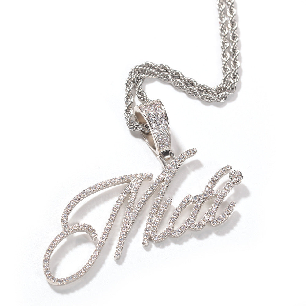 CURSIVE LETTER NAMEPLATE