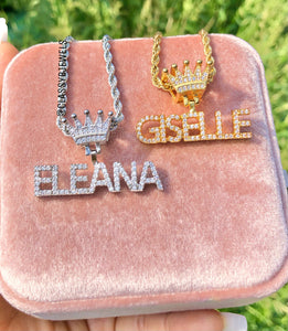 CROWN NAME NECKLACE