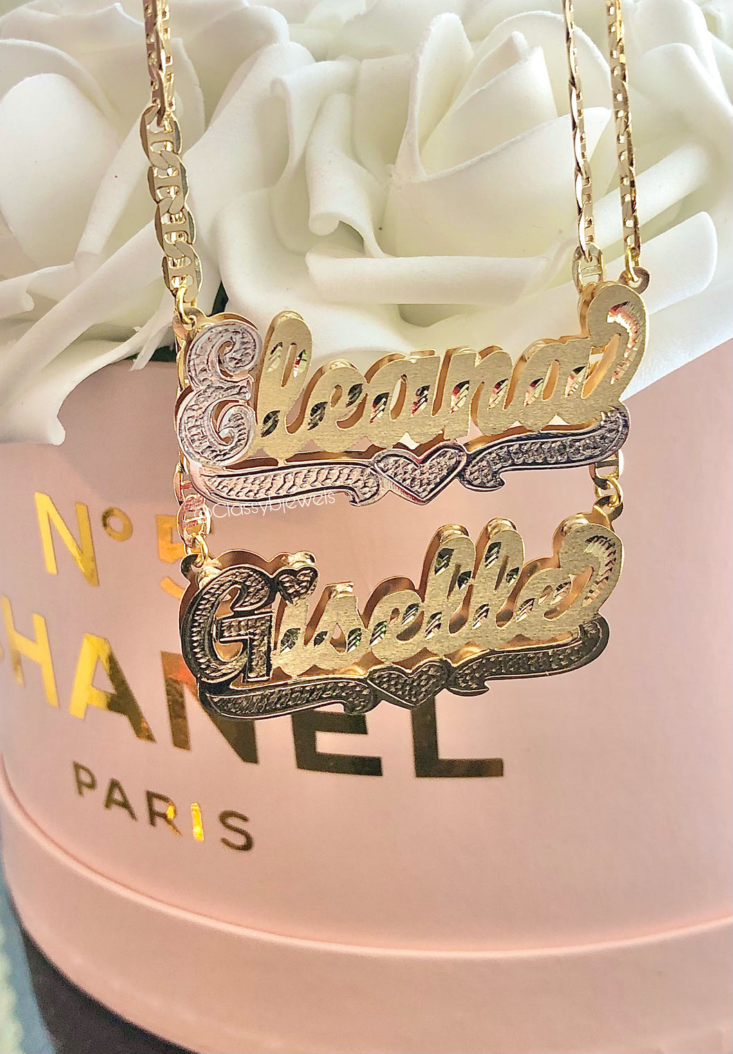 GUCCI LINK 3D NAMEPLATE NECKLACE