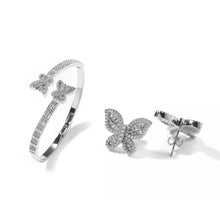 Load image into Gallery viewer, &#39;IVONNE&#39; BUTTERFLY EARRING &amp; BRACELET SET
