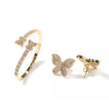 Load image into Gallery viewer, &#39;IVONNE&#39; BUTTERFLY EARRING &amp; BRACELET SET
