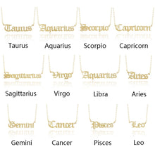 Load image into Gallery viewer, ZODIAC PENDANT NECKLACE
