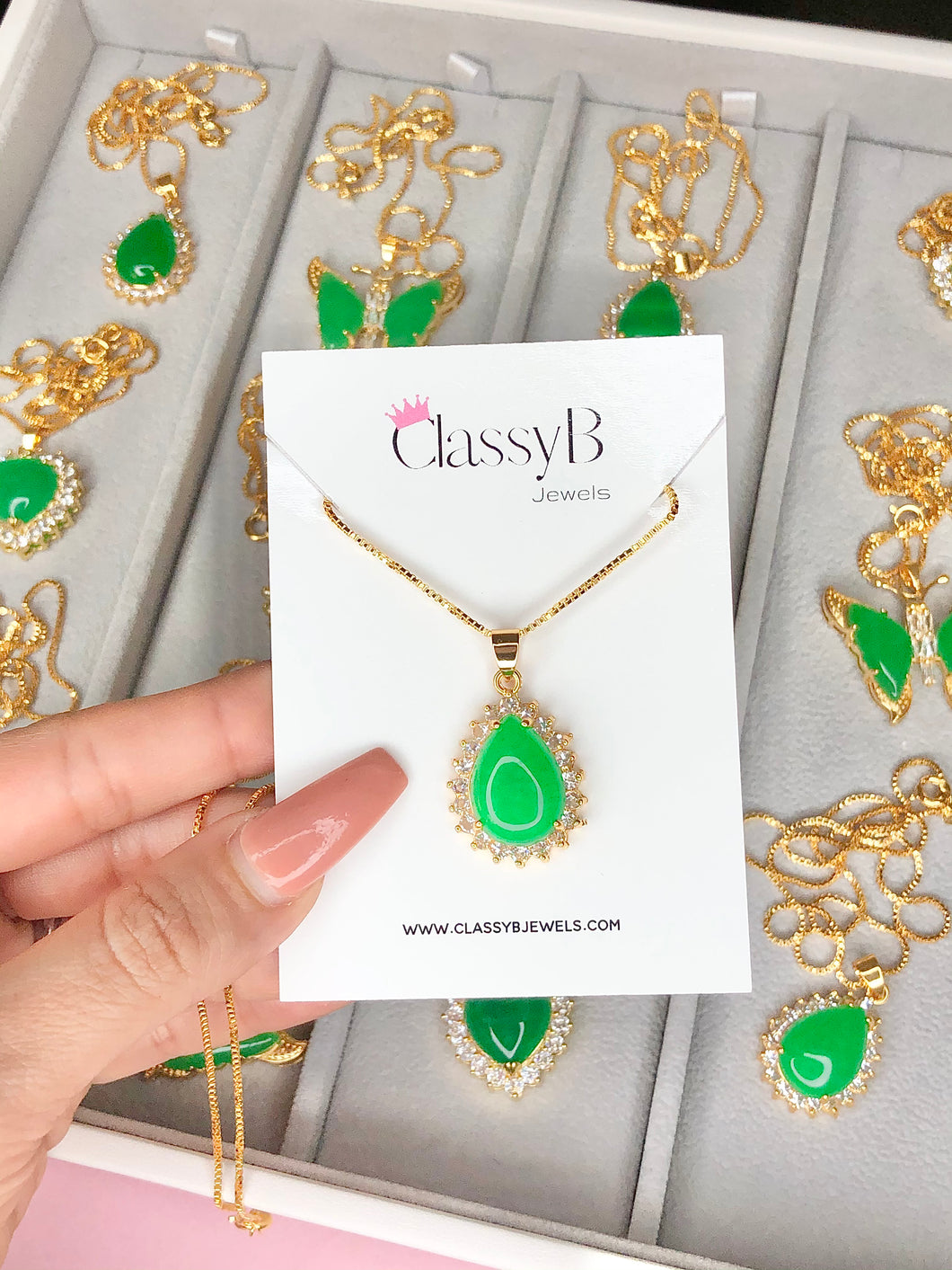 CRYSTAL JADE WATERDROP