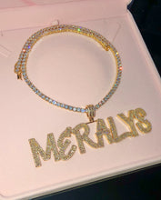 Load image into Gallery viewer, CUSTOM BAGUETTE NAME PLATE
